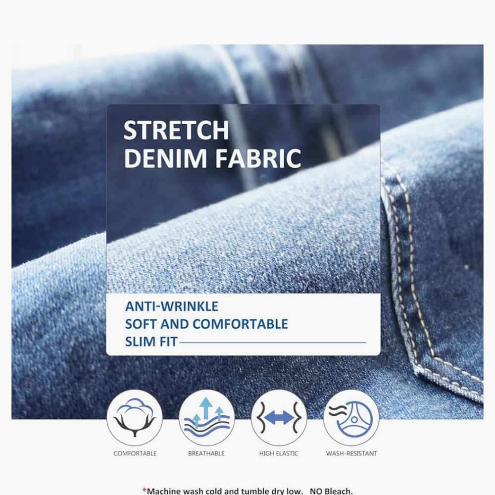 Stretchy Denim Jean Mini Skirt, Distressed, S/ M, Fringed Fitted Stretch Cotton - Picture 4 of 12